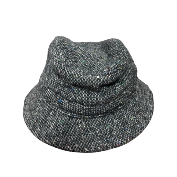 Foxford Real Irish Tweed Brown Walking Hat Feather Accent - Picture 4 of 7